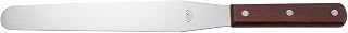 Winco Blade Bakery Spatula, 9.5-Inch,White | Dishwasher safe, Non-slip handle, Oval tip, Flexible blade, Great for Griddles, Burgers, Eggs and Kitchen Prep