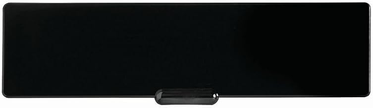 HUBERT Write-On Wipe-Off Price Tags Black Plastic Heat Resistant - 6 1/8" L x 1 7/8" H