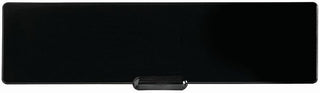 HUBERT Write-On Wipe-Off Price Tags Black Plastic Heat Resistant - 6 1/8" L x 1 7/8" H