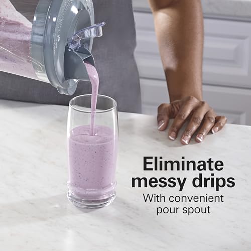 Hamilton Beach Gray / 40 Oz. Glass Jar (Pack of 1) / Countertop Blenders Countertop Blenders