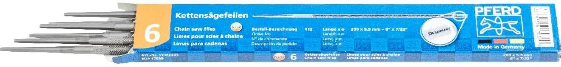 PFERD 11022203 Chain Saw File 8"X5, 5mm