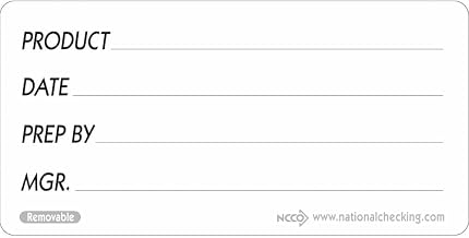 National Checking Company DateIt Rectangle Product Generic Removable Label, 2" Length x 4" Width | 500/Roll