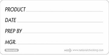 National Checking Company DateIt Rectangle Product Generic Removable Label, 2" Length x 4" Width | 500/Roll