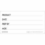 National Checking Company DateIt Rectangle Product Generic Removable Label by NCCO – 2" x 4", Sticker, White, Pack of 500, Model RP24R