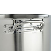 Winco 16 Quarts / Pot With Cover / Silver Stockpots
