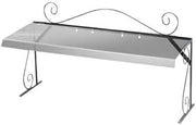 Cal-Mil 710-4 Glacier Portable Buffet Sneeze Guards, Acrylic, 12.5" Length x 48" Width x 18" Height, Clear