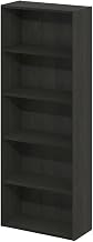 Furnifact Espresso Bookcase with Classic Wooden Design, Sturdy Construction, Single Piece, Ideal for Home or Office Storage