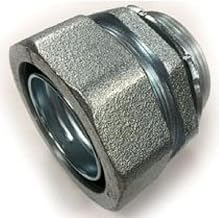 Bridgeport 436-SLT Liquidtight Connector 2-1/2 Inch Malleable Iron Electro-Plated Zinc
