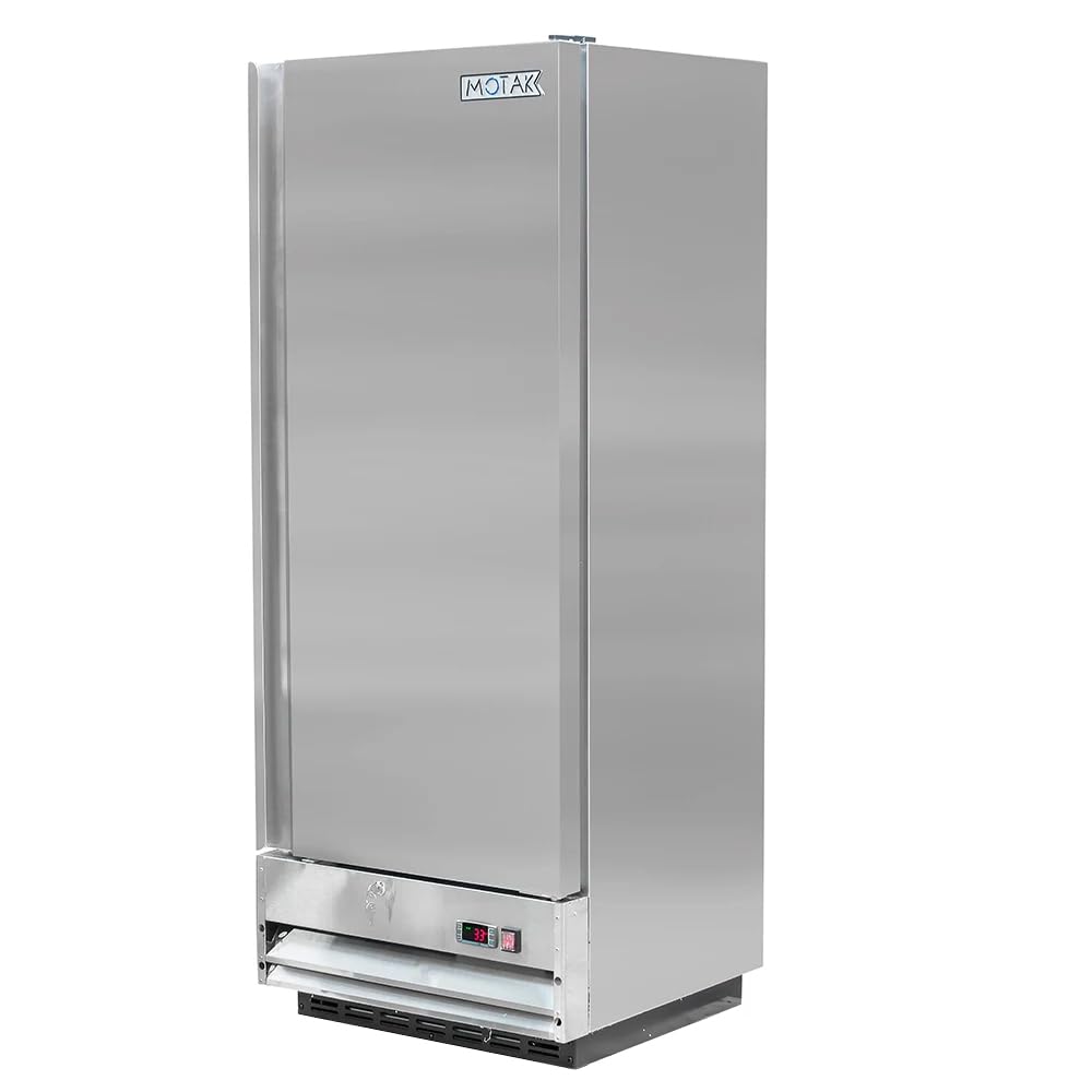 24 3/4" One Section Reach In Refrigerator by MOTAK – 26.97x25.59x68.90, In Description, Check Images, Model MSD-1DR-BAL-12-X