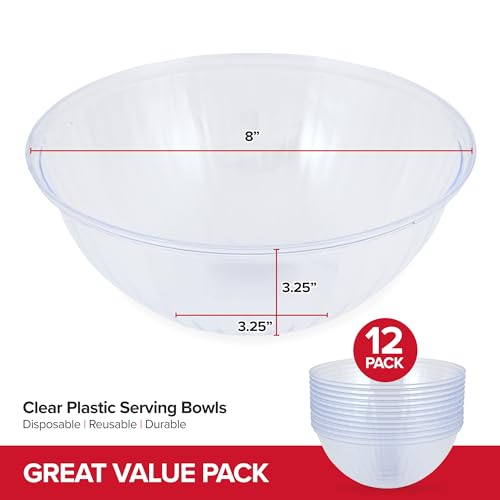 Stock Your Home 48 oz / 12 / Clear Bowls