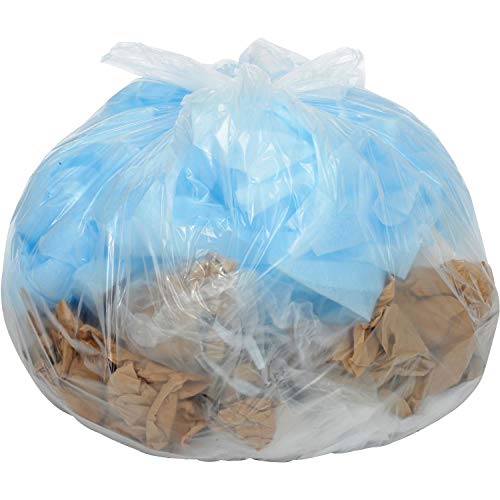 55-60 Gallon Super Duty Clear Trash Bags by Global Industrial – 60.0 gallons, LLDPE, Clear, Model RST395825C