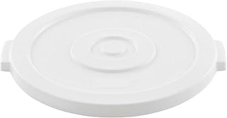 Global Industrial 20 Gallon Plastic Trash Can Lid, White
