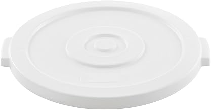 Global Industrial 20 Gallon Plastic Trash Can Lid, White