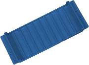 CONTROLTEK Stackable Plastic Coin Tray, 10 Compartments, Stackable, 3.75 X 10.5 X 1.5, Blue, 2/Pack