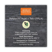 World Centric SP-PS-I Compostable TPLA 6" Spoons – Individually Wrapped (Pack of 750)