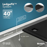 Ruvati 27 inch / Stainless Steel / Modern Sink Installation Parts