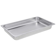 Serving Bowl Display Bowl Full Size Stainless Steel - 21" L x 13W x 2 1/2 H by HUBERT – Stainless Steel, Model J304FP