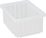 QUANTUM STORAGE SYSTEMS DG91050CL Dividable Grid Heavy Duty Part Organizer Clear Bins 11" L x 9" W x 5" H 20 Pack
