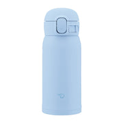 Stainless Steel Mug by Zojirushi – 12 Ounces, Stainless Steel, Soft Blue, Model SM-WS36-AM