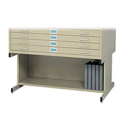 Safco Tropic Sand / High Base / 1 Flat & Vertical Files