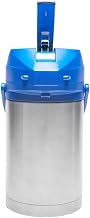 Service Ideas CTAL25BLU Airpot, 2.5 Liter Capacity, Lever Style, Blue Lid (Case of 6)