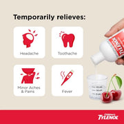 Tylenol Cherry Dye Free / 4 Ounce / Cherry (Dye-free) Acetaminophen