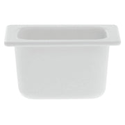 1/9 Size White Cast Aluminum Pan - 6 3/4"L x 4 1/4"W x 4"H by GET ENTERPRISES/ – Aluminum, White, Model IH1/9DWW