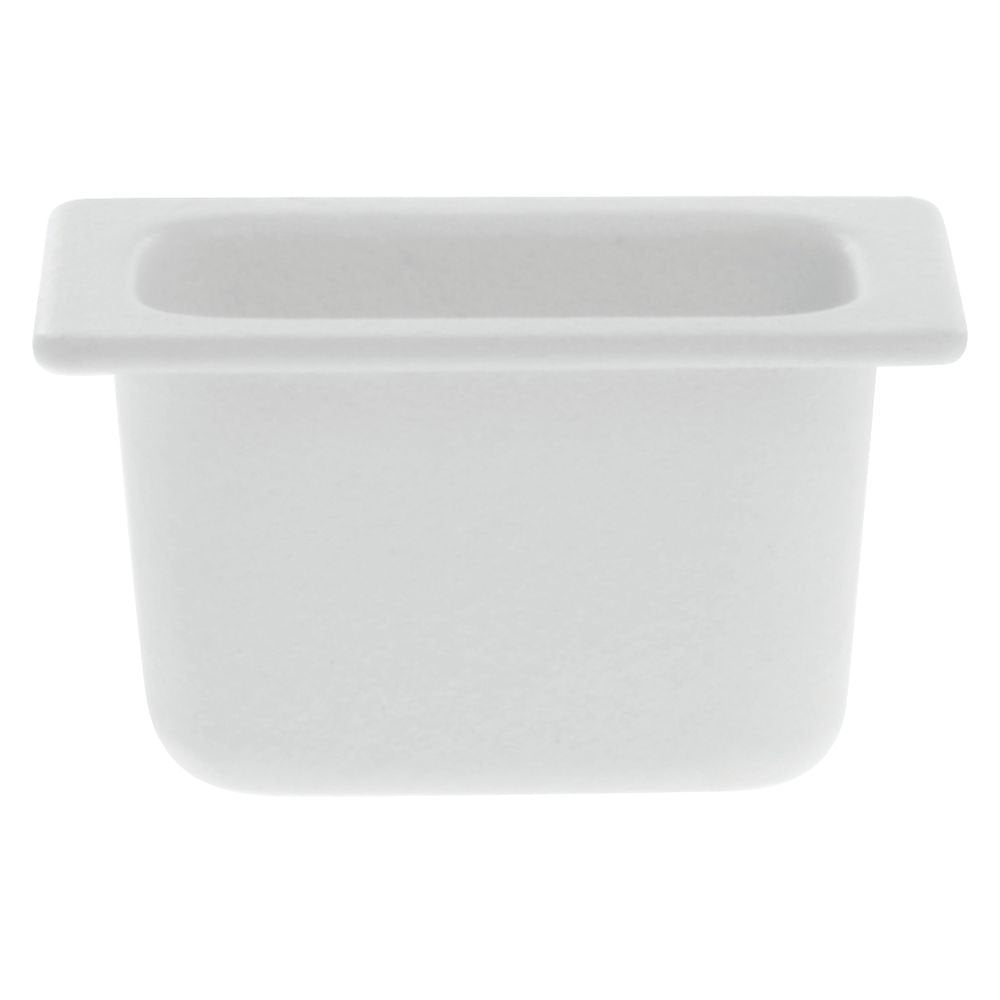 1/9 Size White Cast Aluminum Pan - 6 3/4"L x 4 1/4"W x 4"H by GET ENTERPRISES/ – Aluminum, White, Model IH1/9DWW