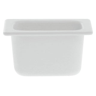 1/9 Size White Cast Aluminum Pan - 6 3/4"L x 4 1/4"W x 4"H by GET ENTERPRISES/ – Aluminum, White, Model IH1/9DWW