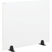 Interion Freestanding Clear Desk Divider by Global Industrial – Acrylic, Clear, Model 695951