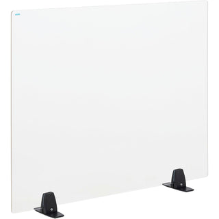 Interion Freestanding Clear Desk Divider by Global Industrial – Acrylic, Clear, Model 695951