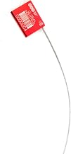 Global Industrial Metal Cable Seal, 1/16"x12"L, Red, 50/Pack
