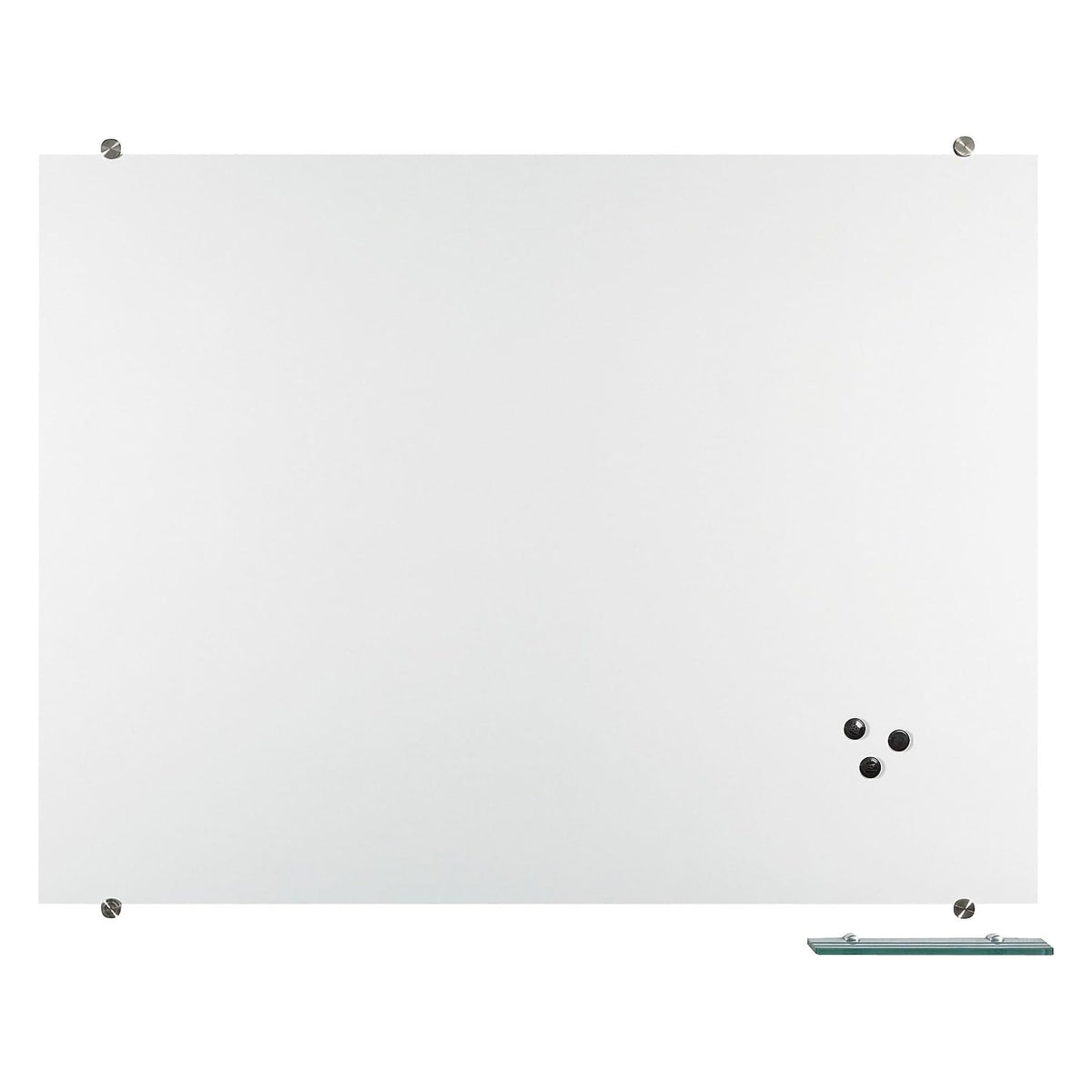 Visionary Glass Dry-Erase Whiteboard by Best-Rite – 40"W x 2"H, Multi, Glossy White, Model 83844