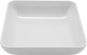 GET 1.5 qt White Square Melamine Serving Bowl | Dishwasher safe, Shatterproof, Restaurant service, Great for Salads, Sides, Pasta and Shared Dishes