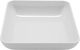 GET 1.5 qt White Square Melamine Serving Bowl | Dishwasher safe, Shatterproof, Restaurant service, Great for Salads, Sides, Pasta and Shared Dishes