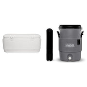 Polar 120 Qt. Cooler & 5 Gallon Portable Sports Cooler Water Beverage Dispenser with Flat Seat Lid by Igloo – 120 Qt., 5.0 gallons, Gray