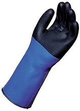 MAPA 332420 Temp-Tec Rough Finish Neoprene Gloves, Neoprene, Size 10, Black/Blue