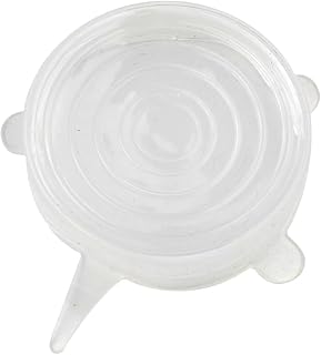 PacknWood Reusable Silicone Lids, 50 Count, Diameter 4.3 Inches