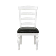 White Ladderback Chairs Set of by Starlight Canyon Home – Solid Wood, Mahogany, White, Pack of 2