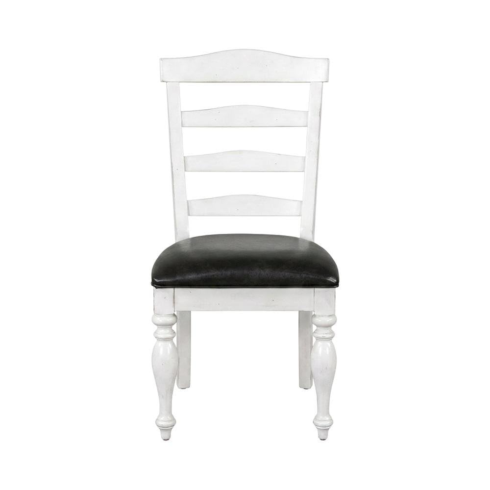 White Ladderback Chairs Set of by Starlight Canyon Home – Solid Wood, Mahogany, White, Pack of 2