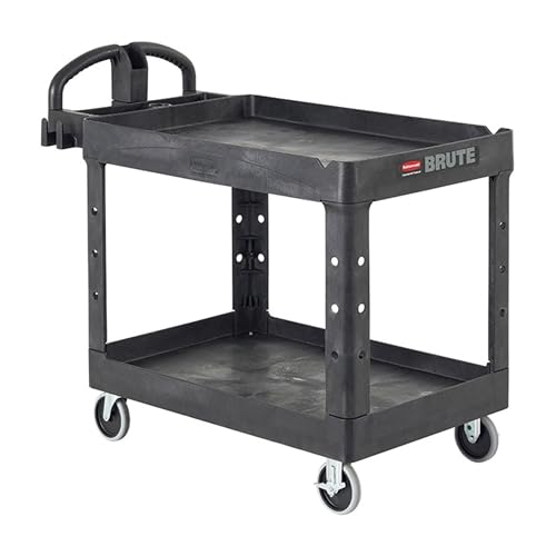 Rubbermaid Commercial Products Black / Small / 2-Shelf Utility Carts