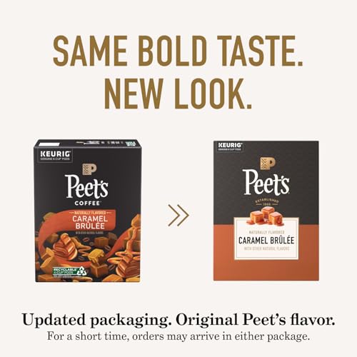 Peet's Coffee Caramel Brûlée / 22 Count (Pack of 1) / 1 Single-Serve Capsules & Pods