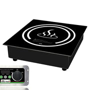 Winco 1800 W (120V, NEMA 5-20P Plug) / Black/White / Drop-In Countertop Burners