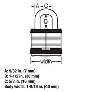 Master Lock 1 / 1 Pack / Silver Keyed Padlocks
