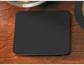 Hoffmaster Square Light Weight Black Coaster, 4 inch - 500 per case.
