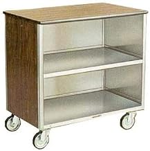 646 - Enclosed Stainless Steel/Laminate Bussing Cart, 36"W