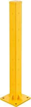 Global Industrial Bolt-On Steel Post for Double 3-Rib Guard Rail, 9-3/4"W x