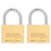 ABUS 2 Pack Keyed Alike / Gold / 2 Keyed Padlocks