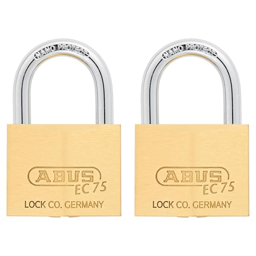 ABUS 2 Pack Keyed Alike / Gold / 2 Keyed Padlocks