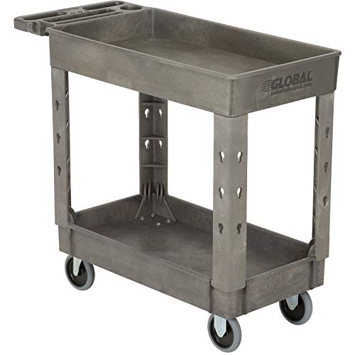 Global Industrial Gray / 38"L x 17.5"W x 32.5"H / Industrial Utility Carts